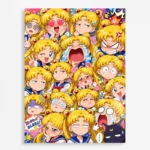 Sailor - Usagi Tsukino Metal Poster Wall
  Decor - B