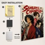 Samurai Metal Poster Wall Decor - Image 2