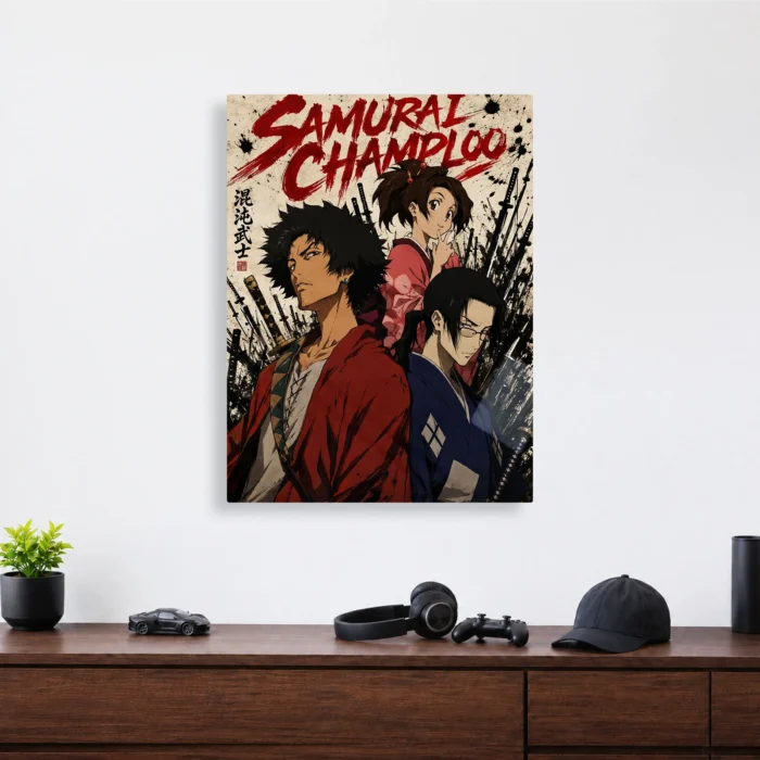 Samurai Metal Poster Wall Decor - Image 3