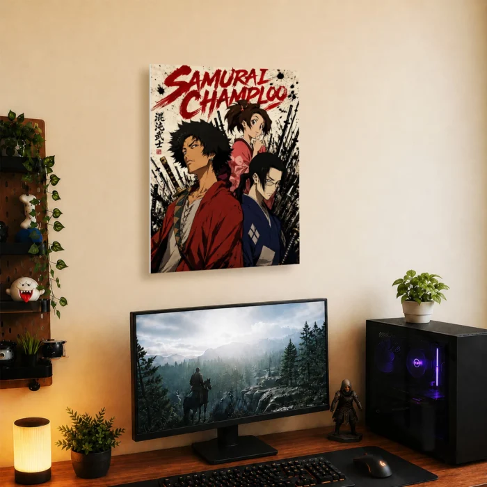 Samurai Metal Poster Wall Decor - Image 4