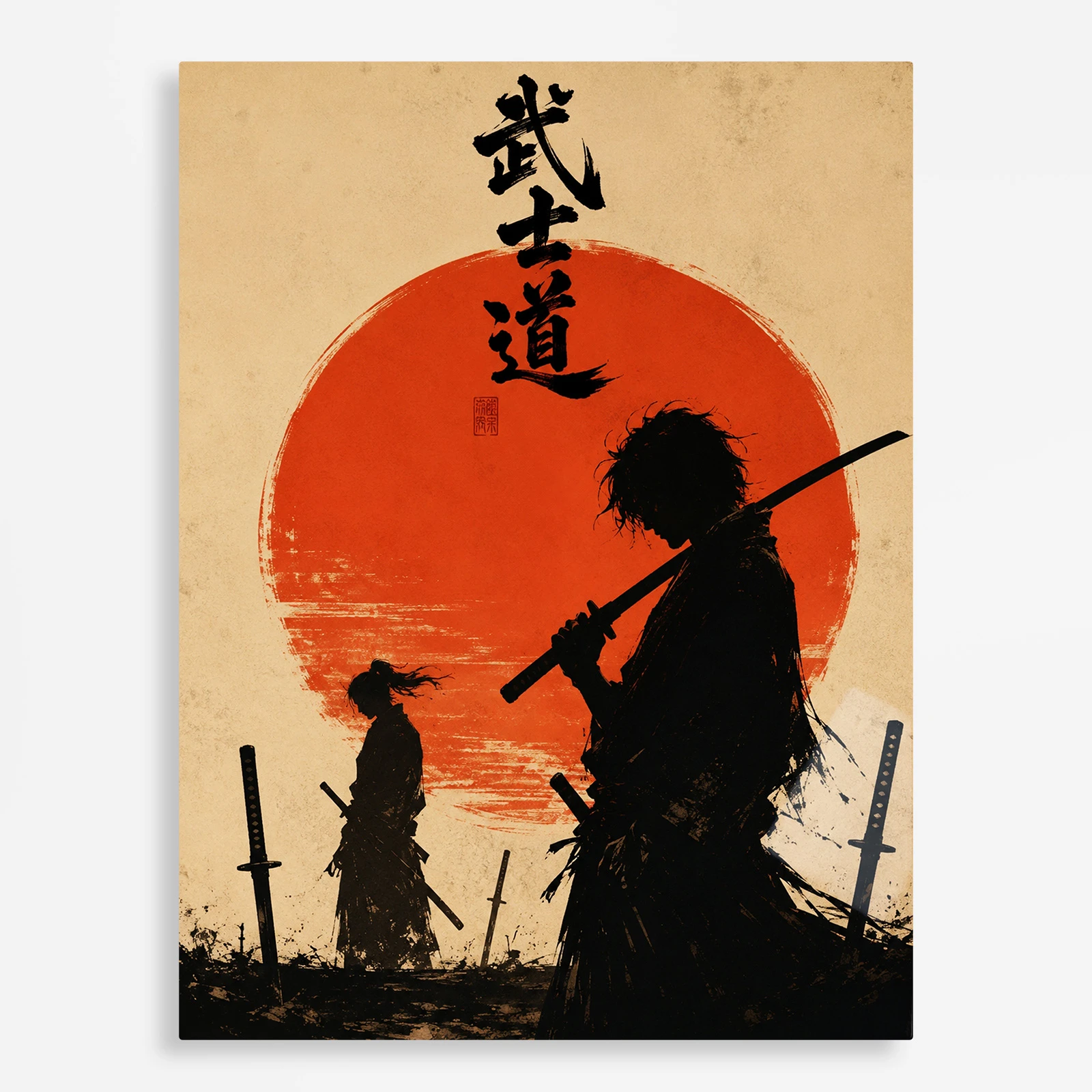 anime metal poster (363) s1 Samurai Metal Poster Wall Decor - A - Image 1