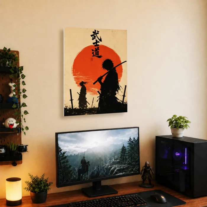 Samurai Metal Poster Wall Decor - A - Image 4