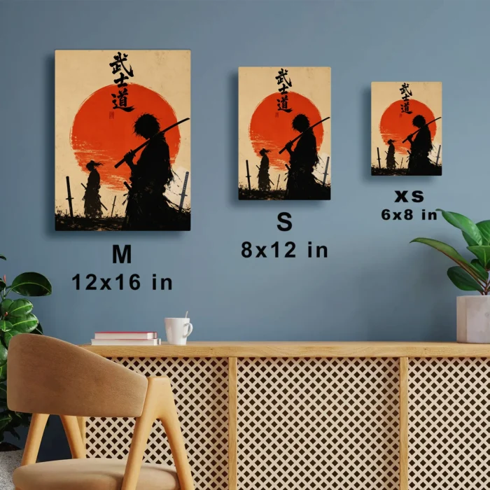 Samurai Metal Poster Wall Decor - A - Image 6