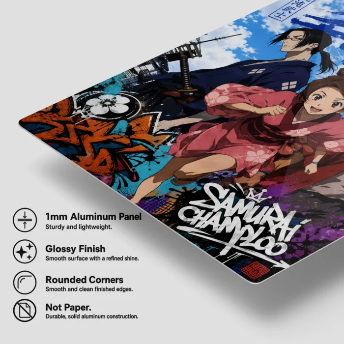 Samurai Metal Poster Wall Decor - B - Image 5