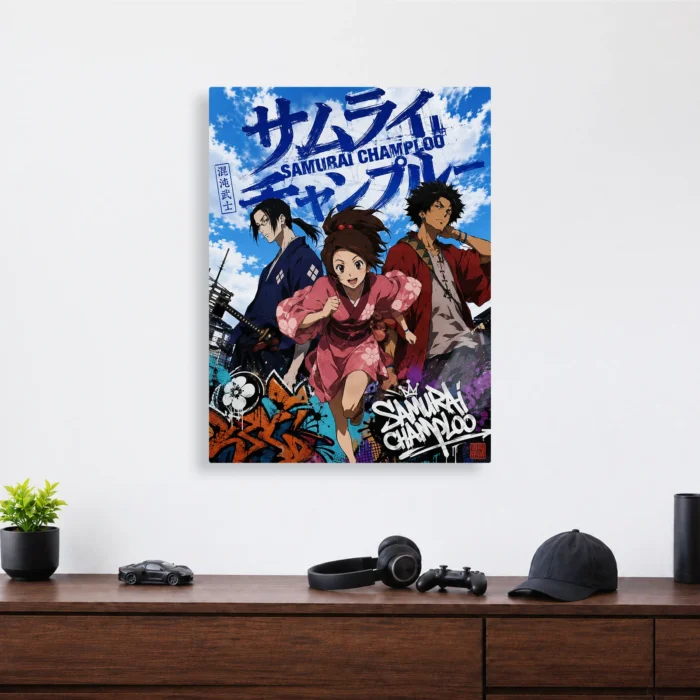 Samurai Metal Poster Wall Decor - B - Image 3