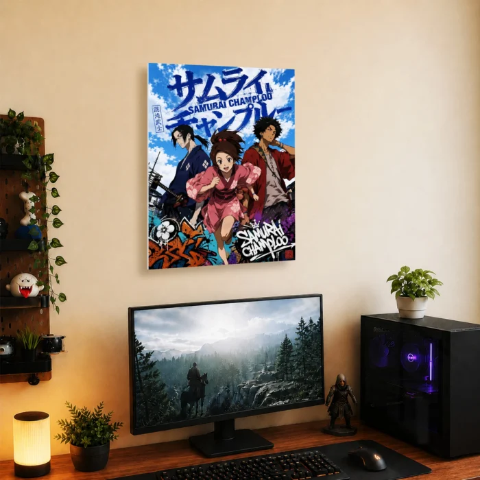 Samurai Metal Poster Wall Decor - B - Image 4