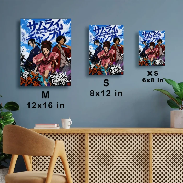 Samurai Metal Poster Wall Decor - B - Image 6