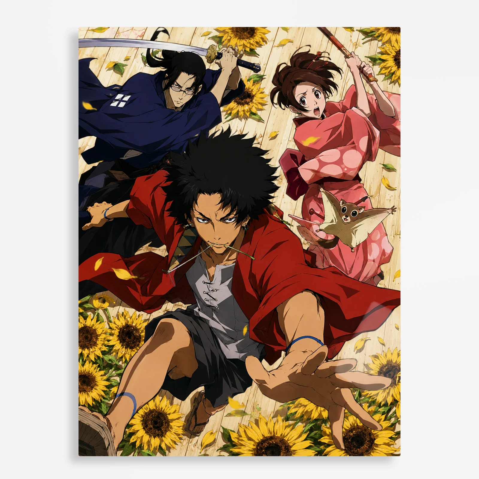 anime metal poster (365) s1 Samurai Metal Poster Wall Decor - C - Image 1
