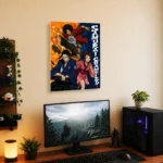 Samurai Metal Poster Wall Decor - D - Image 4