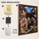 Samurai Metal Poster Wall Decor - E - Image 2