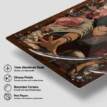 Samurai Metal Poster Wall Decor - E - Image 5