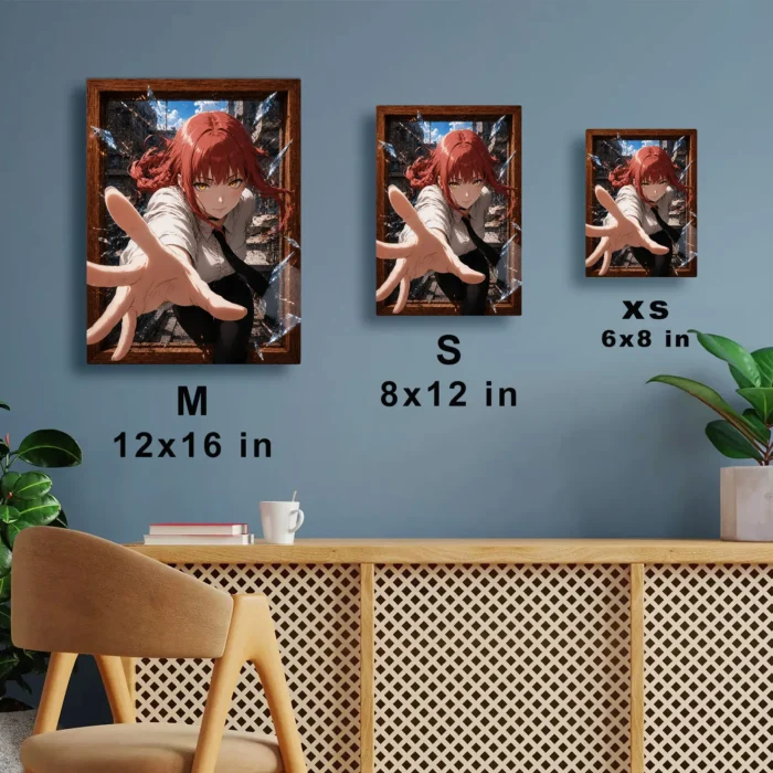 Chainsaw Makima Metal Poster Wall Decor
  - A - Image 6