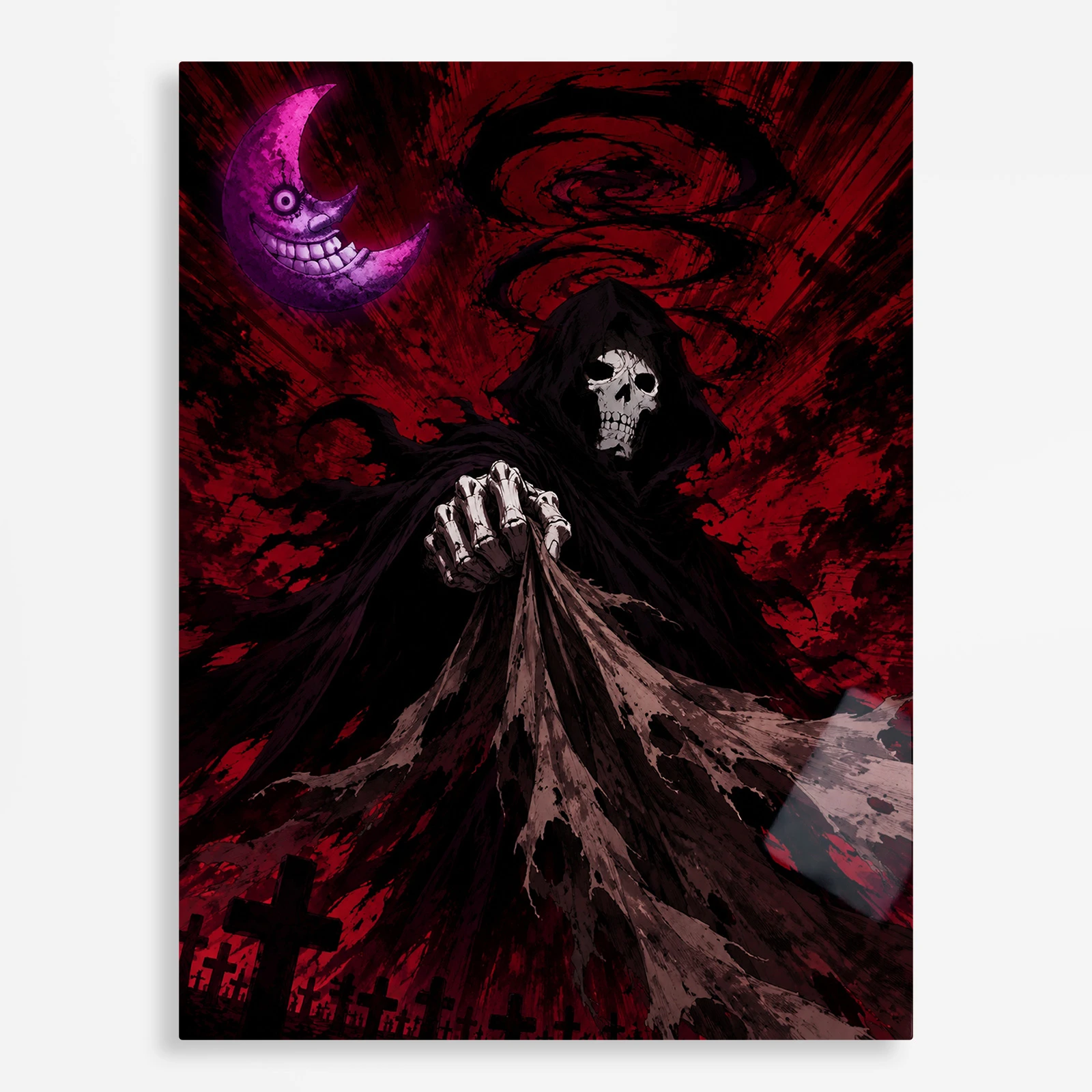 anime metal poster (385) s1 Soul - Death Metal Poster Wall Decor - Image 1