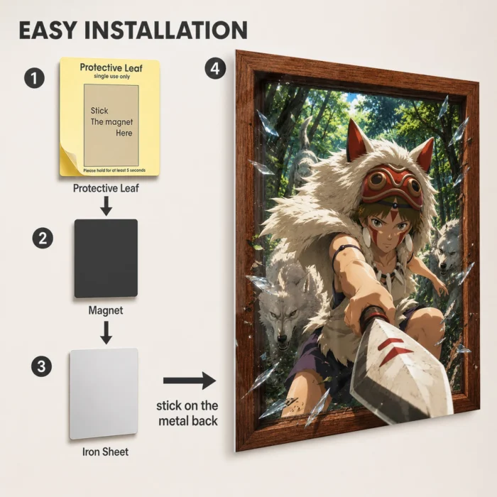Forest Princess - San Metal Poster Wall
  Decor - Image 2