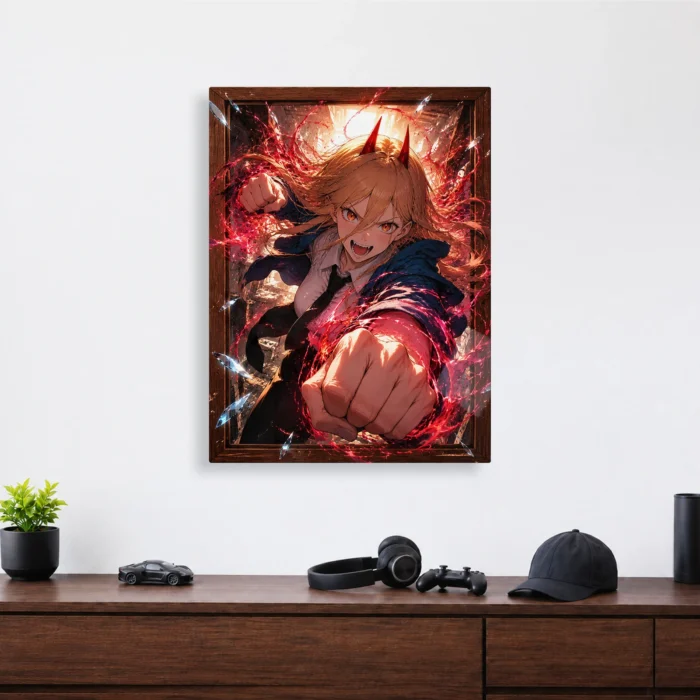 Chainsaw Power Metal Poster Wall Decor - Image 3