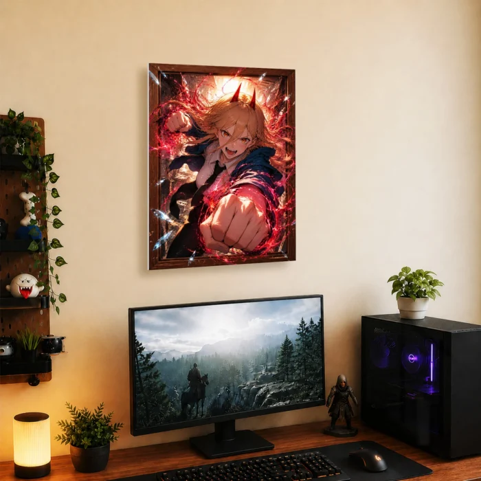 Chainsaw Power Metal Poster Wall Decor - Image 4