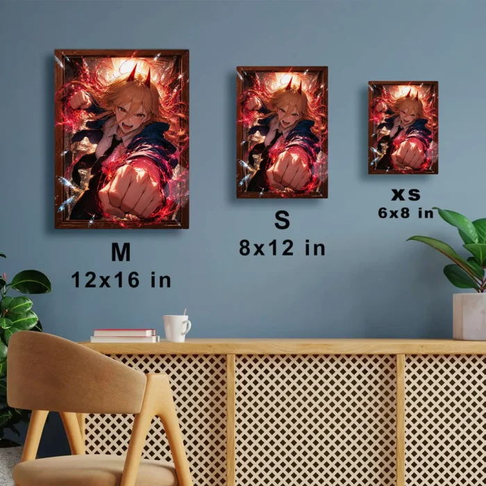 Chainsaw Power Metal Poster Wall Decor - Image 6