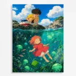 Ocean Girl Metal Poster Wall Decor