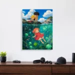 Ocean Girl Metal Poster Wall Decor - Image 3