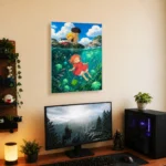 Ocean Girl Metal Poster Wall Decor - Image 4