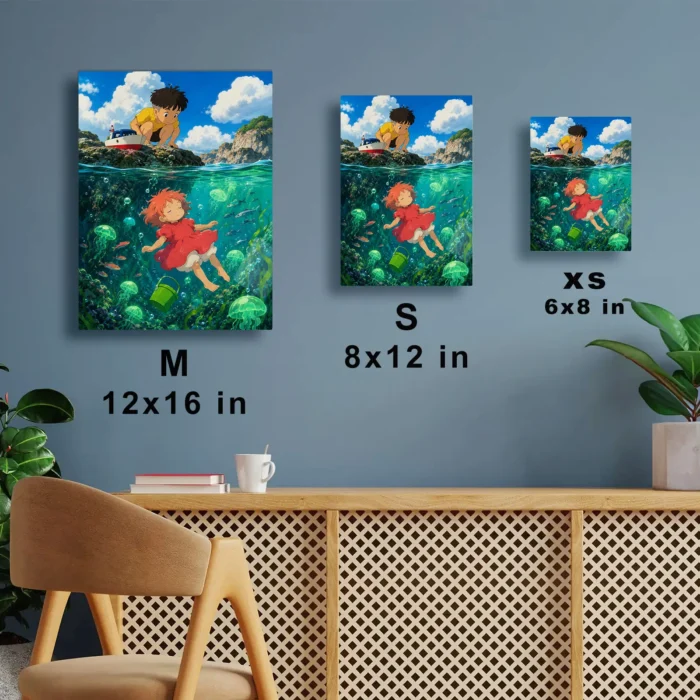Ocean Girl Metal Poster Wall Decor - Image 6