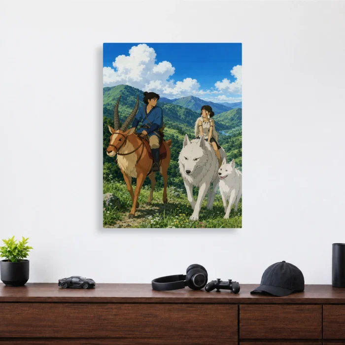 Forest Princess Metal Poster Wall Decor - Image 3