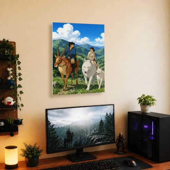 Forest Princess Metal Poster Wall Decor - Image 4