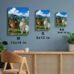 Forest Princess Metal Poster Wall Decor - Image 6