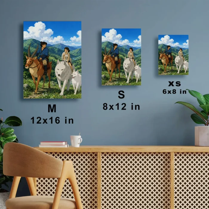 Forest Princess Metal Poster Wall Decor - Image 6
