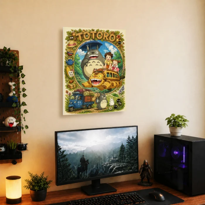 Forest Spirit Metal Poster Wall Decor - Image 4