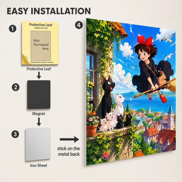 Witch Delivery - Kiki Metal Poster Wall
  Decor - Image 2