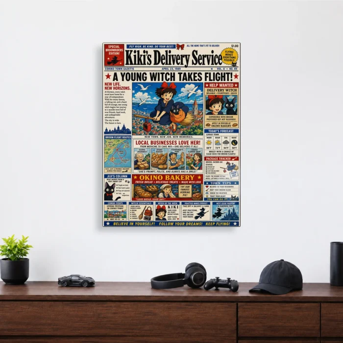 Witch Delivery Metal Poster Wall Decor - Image 3