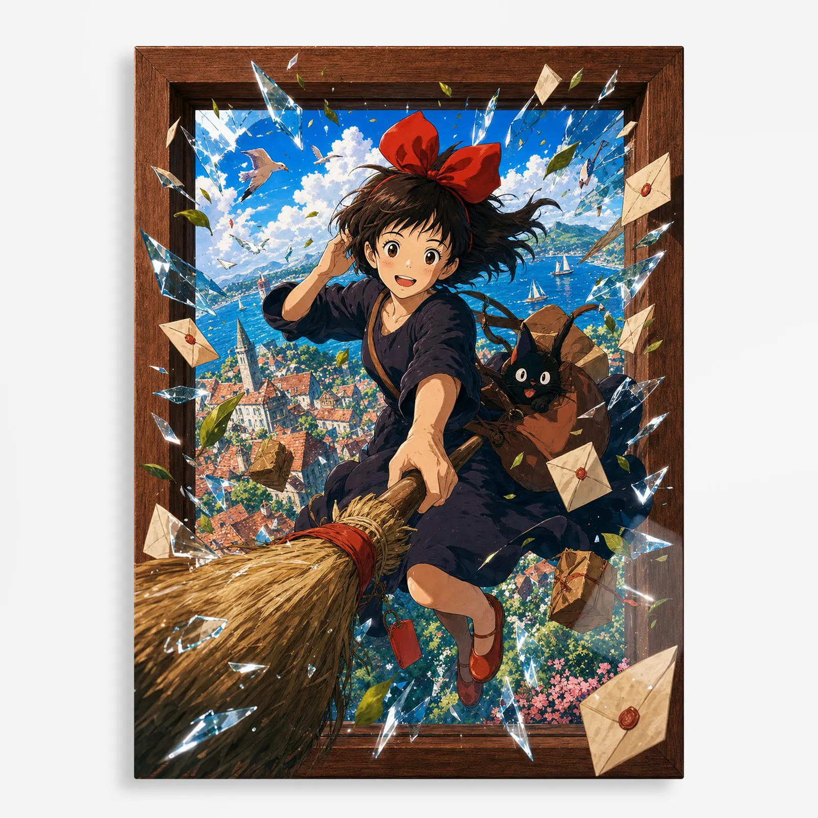 anime metal poster (399) s1 Witch Delivery - Kiki Metal Poster Wall
Decor - A - Image 1