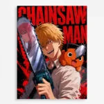 Chainsaw Metal Poster Wall Decor