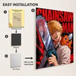 Chainsaw Metal Poster Wall Decor - Image 2