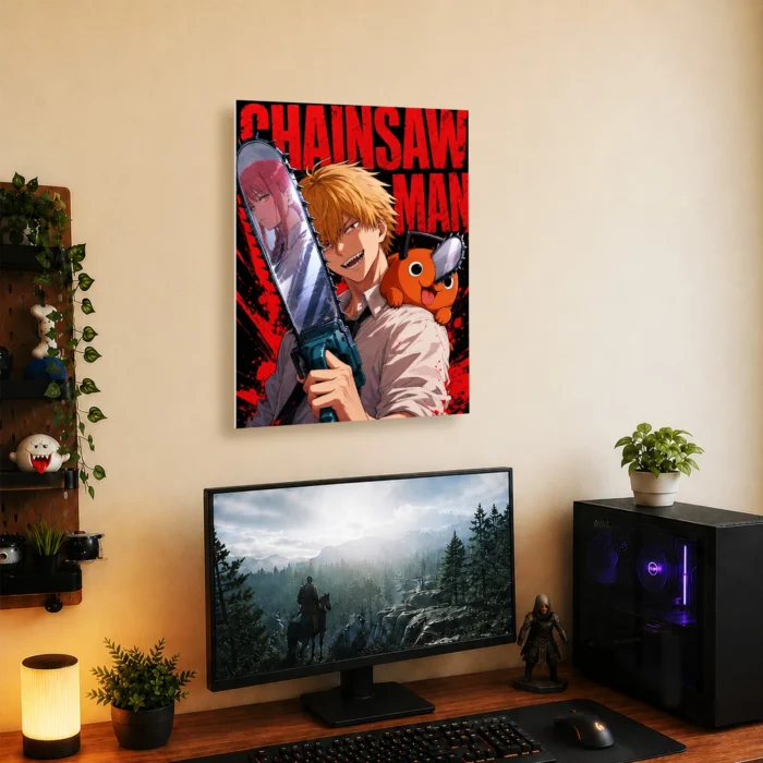 Chainsaw Metal Poster Wall Decor - Image 4