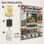 Forest Princess Metal Poster Wall Decor
  - A - Image 2