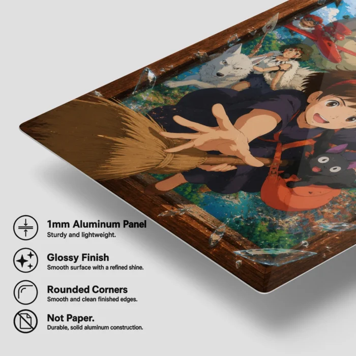 Ghibli Metal Poster Wall Decor - A - Image 5