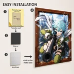 SAO - Sinon Metal Poster Wall Decor - Image 2