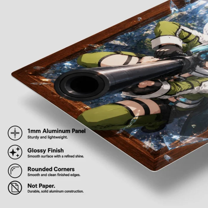 SAO - Sinon Metal Poster Wall Decor - Image 5