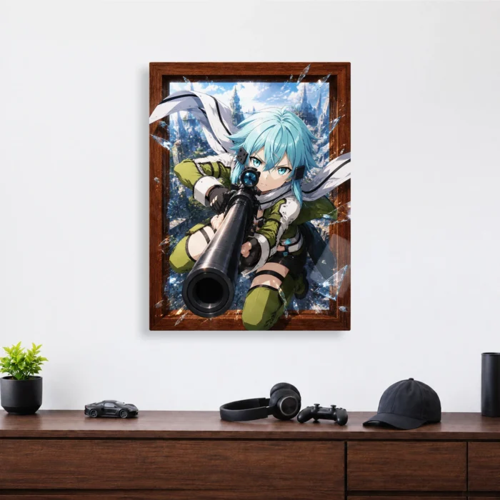 SAO - Sinon Metal Poster Wall Decor - Image 3