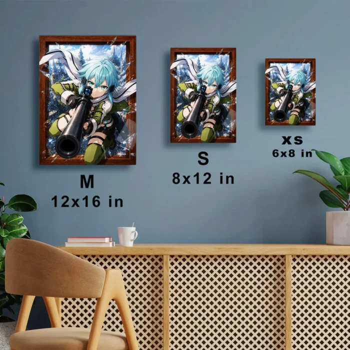 SAO - Sinon Metal Poster Wall Decor - Image 6