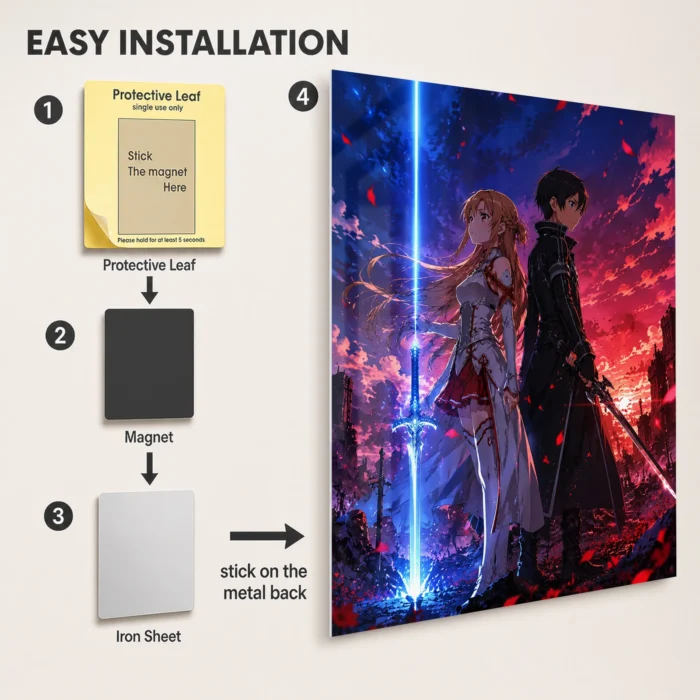 SAO Metal Poster Wall Decor - Image 2