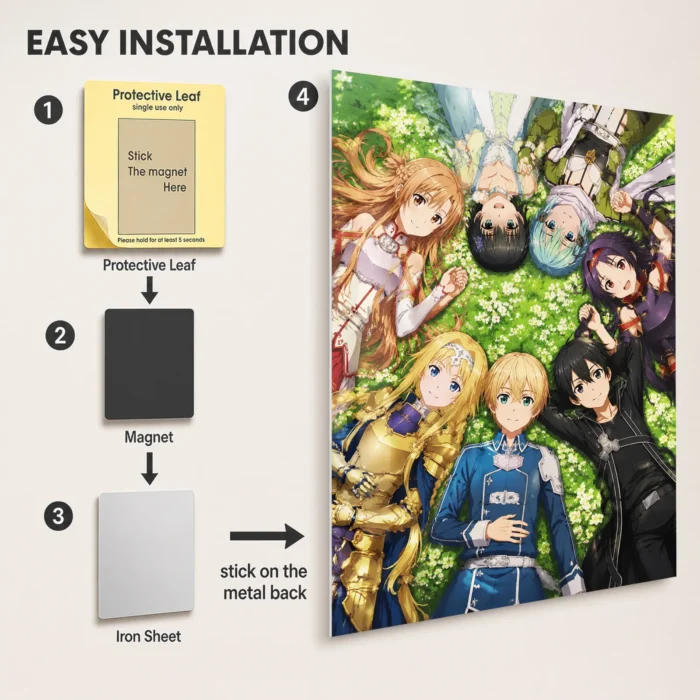 SAO Metal Poster Wall Decor - A - Image 2