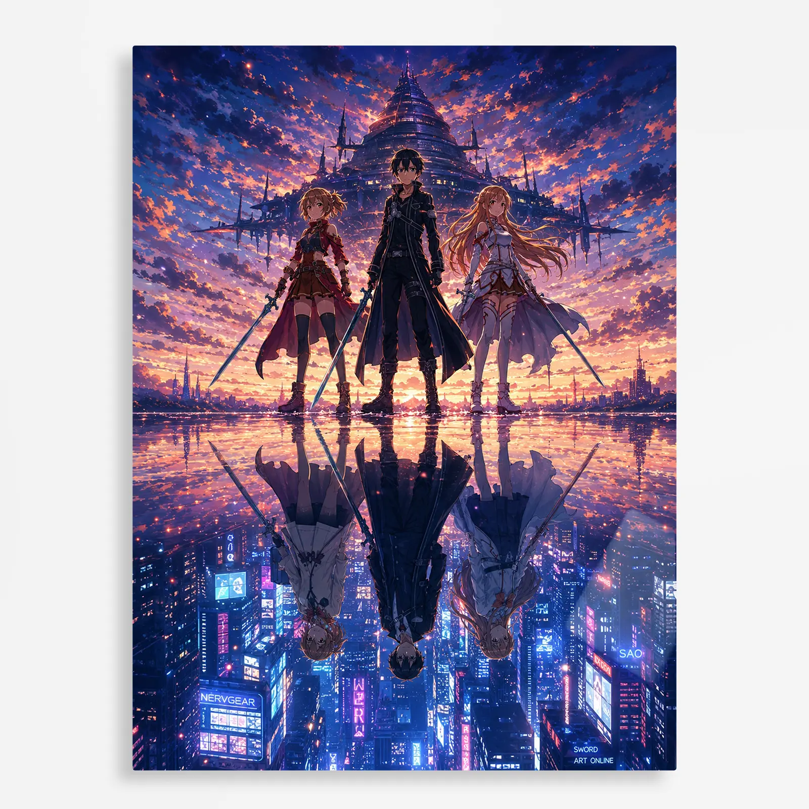anime metal poster (409) s1 SAO Metal Poster Wall Decor - C - Image 1