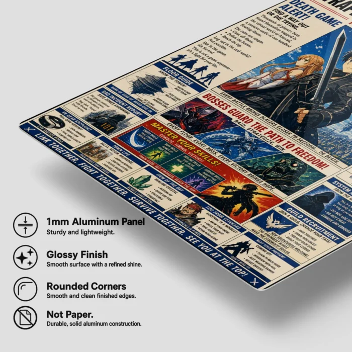 SAO Metal Poster Wall Decor - D - Image 5