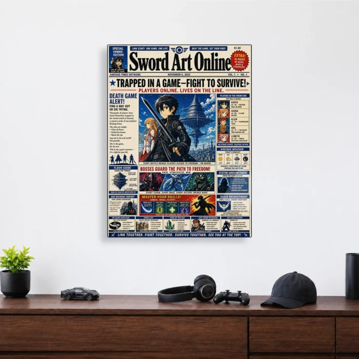 SAO Metal Poster Wall Decor - D - Image 3