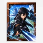 SAO - Kirito Metal Poster Wall Decor