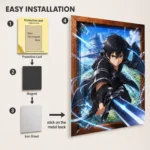 SAO - Kirito Metal Poster Wall Decor - Image 2