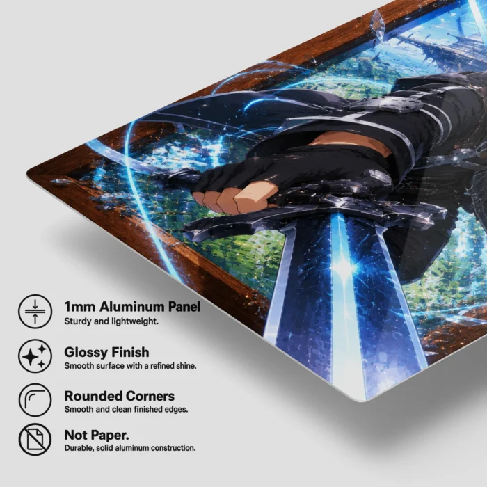 SAO - Kirito Metal Poster Wall Decor - Image 5